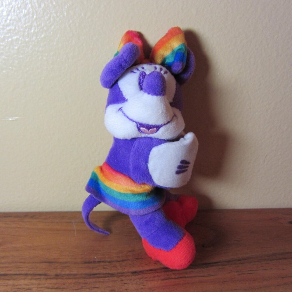 5 for $30 plush rainbow minnie mouse cutie cuff Bullsitoy stuffed animal (W2160)